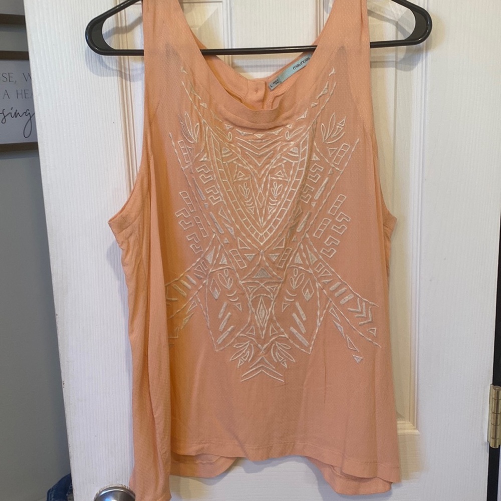 Size large button down back detail